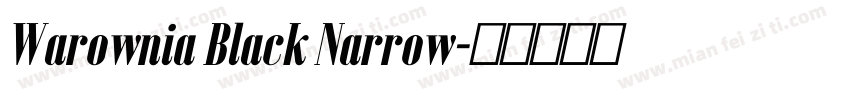 Warownia Black Narrow字体转换